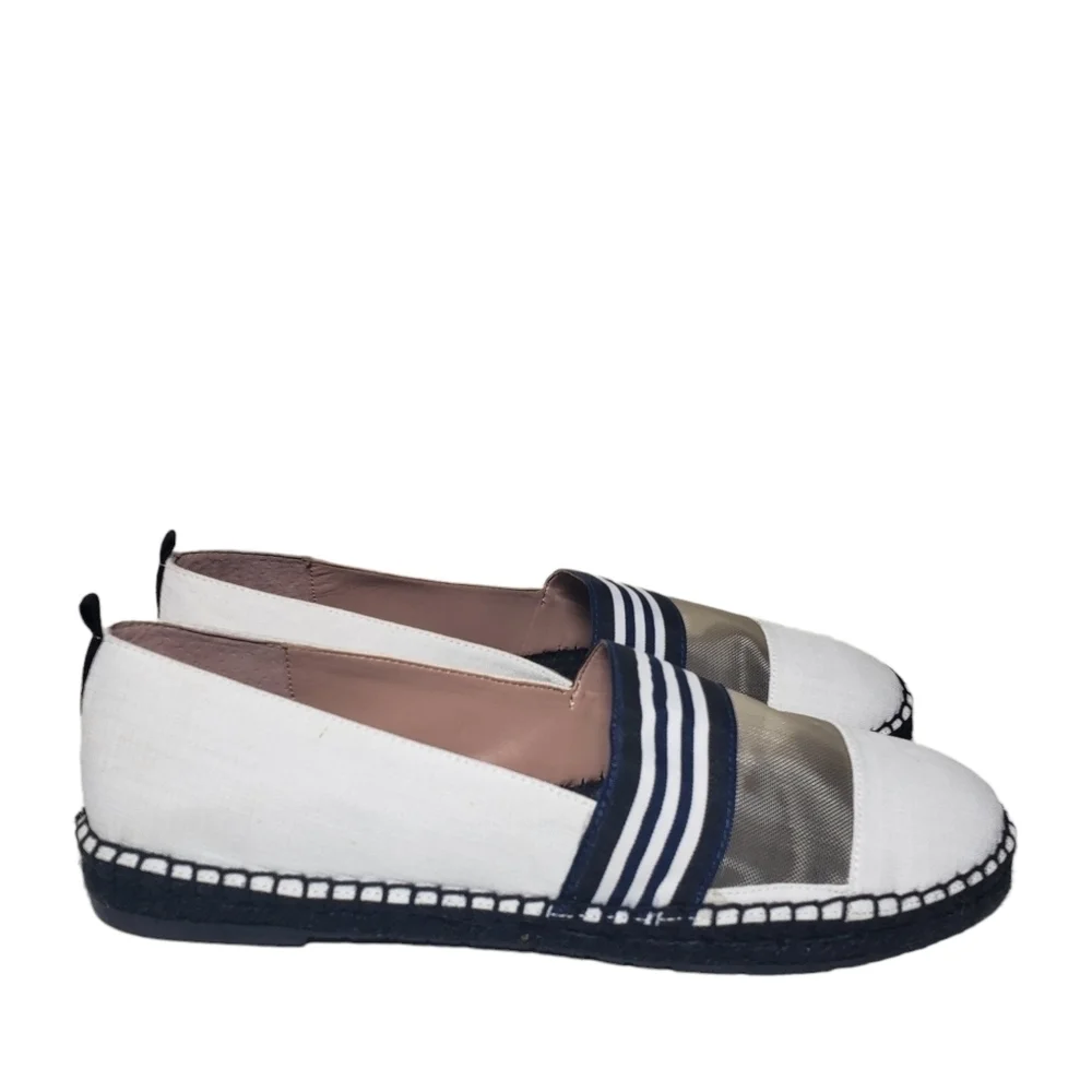Zac Posen VIDA White Woven Slip On Espadrilles Sz 10M